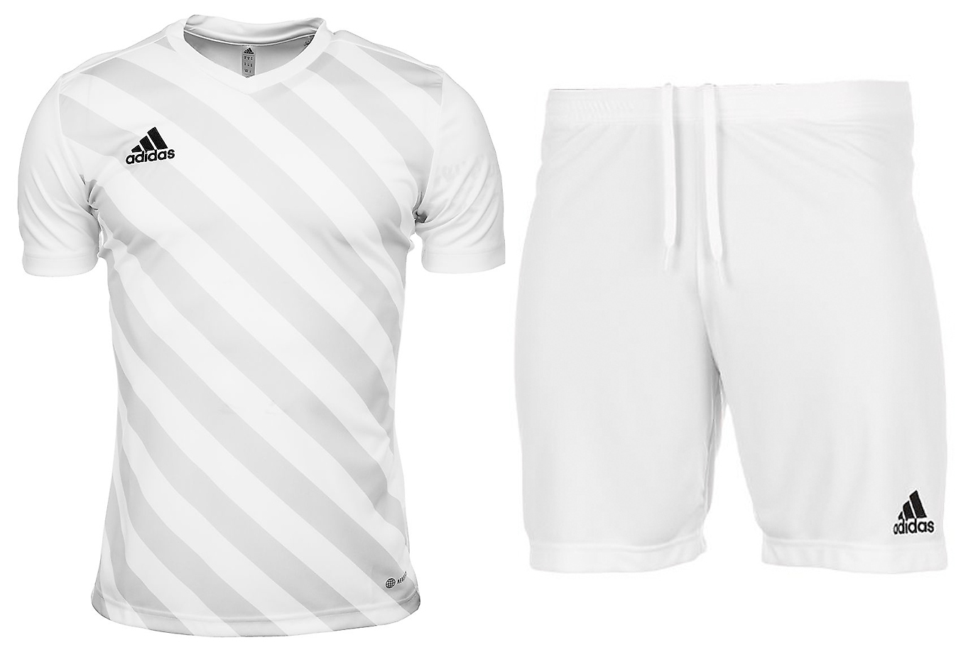 adidas Set de sport pentru copii Tricou Pantaloni scurți Entrada 22 Graphic Jersey HF0120/HG6292