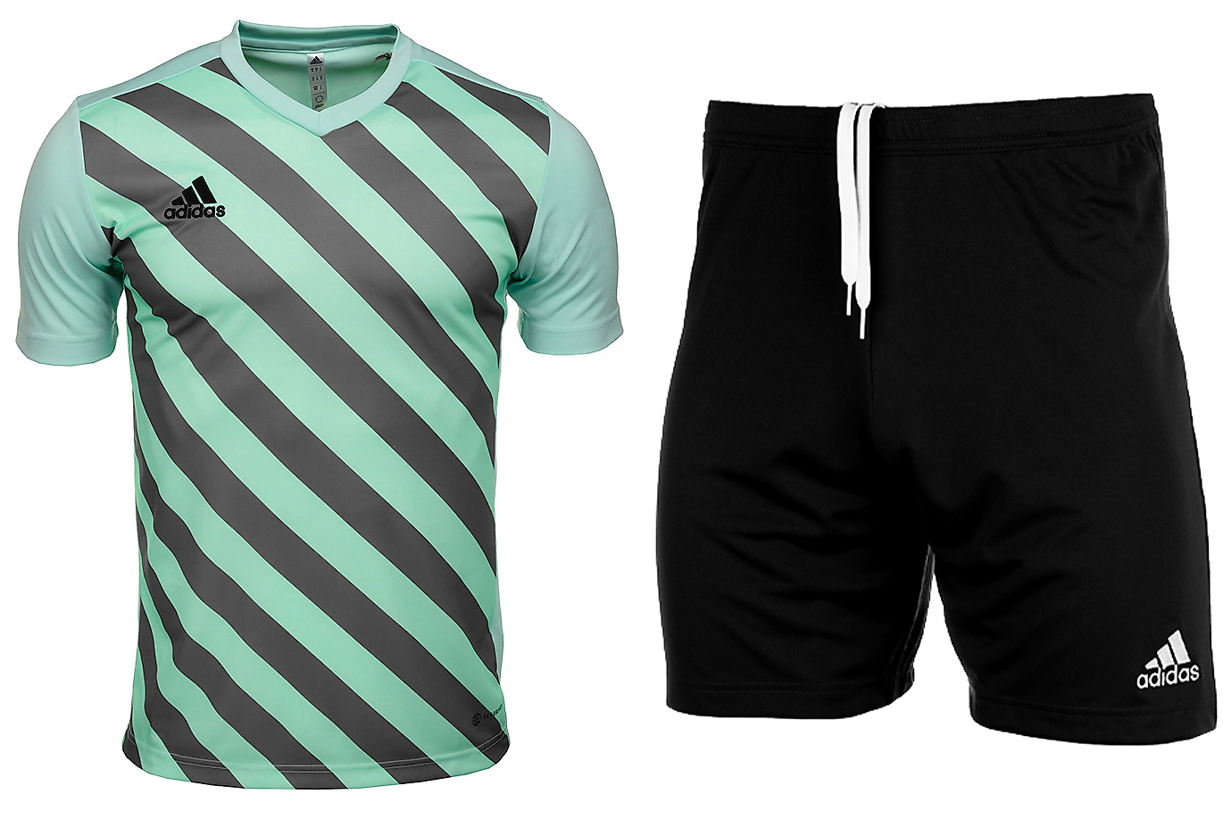 adidas Set de sport pentru copii Tricou Pantaloni scurți Entrada 22 Graphic Jersey HF0127/H57502