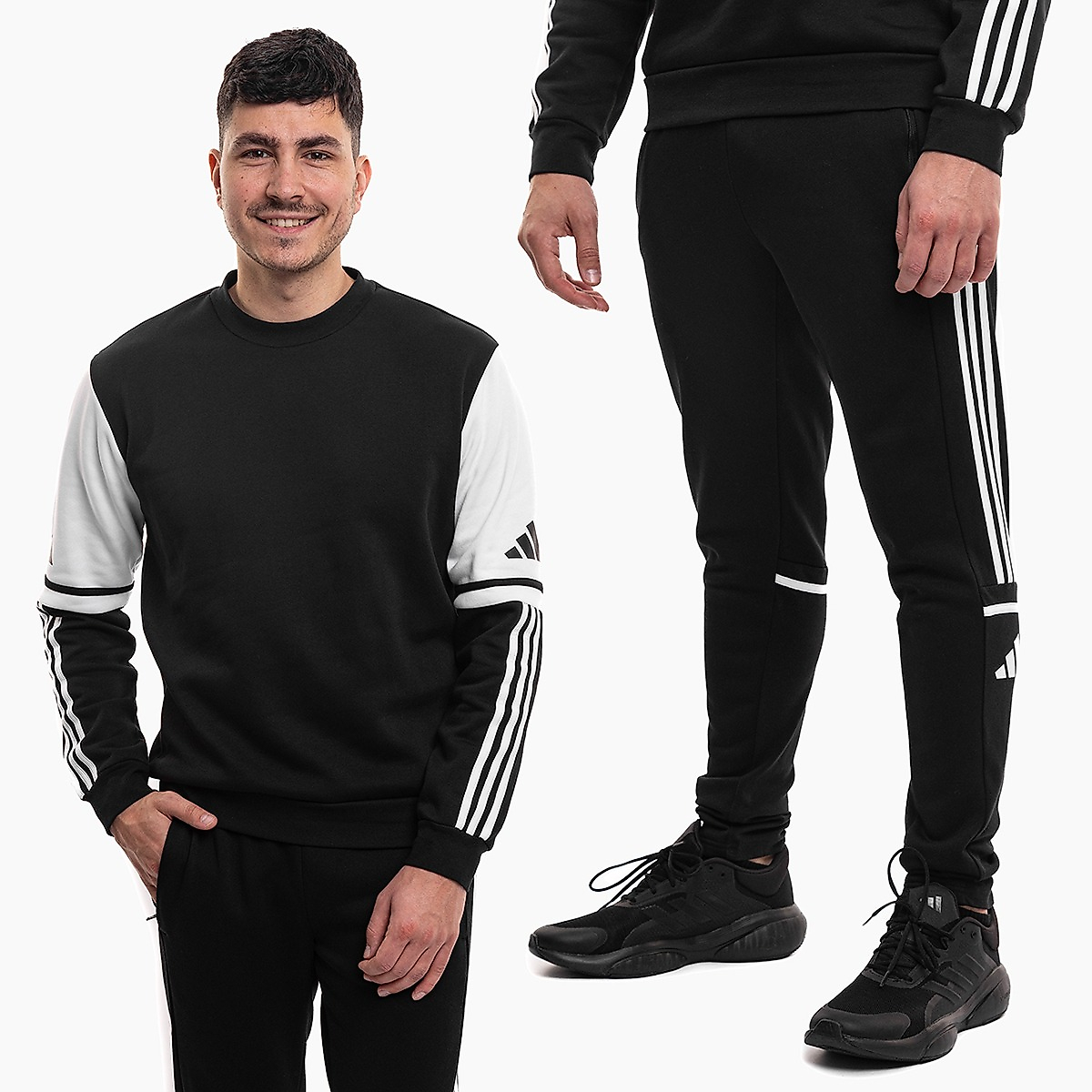 adidas Set bărbați Squadra 25 Sweat Crew JE2780/JE2765
