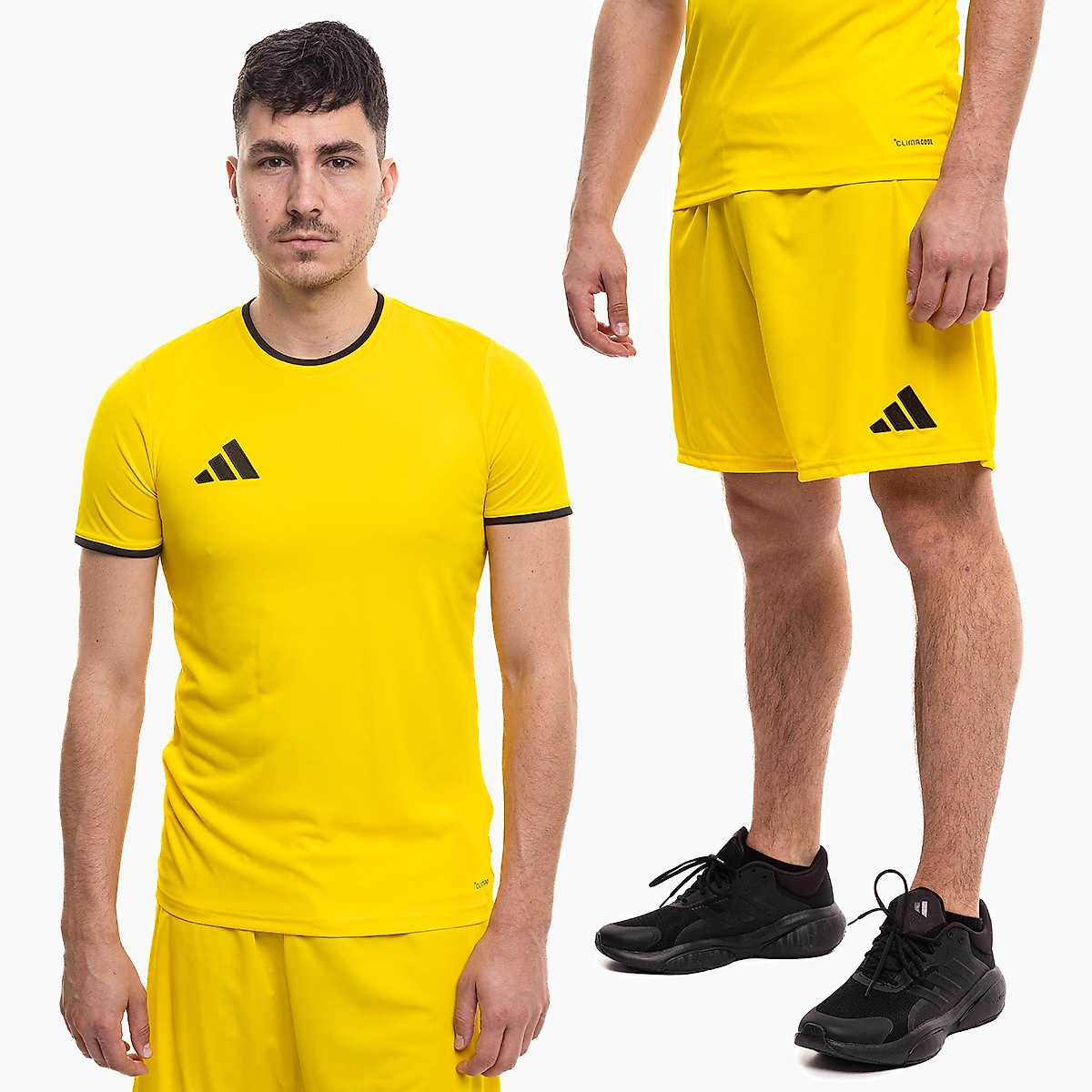 adidas set sportiv bărbați tricou pantaloni scurți Entrada 26 JZ2502/JZ2518