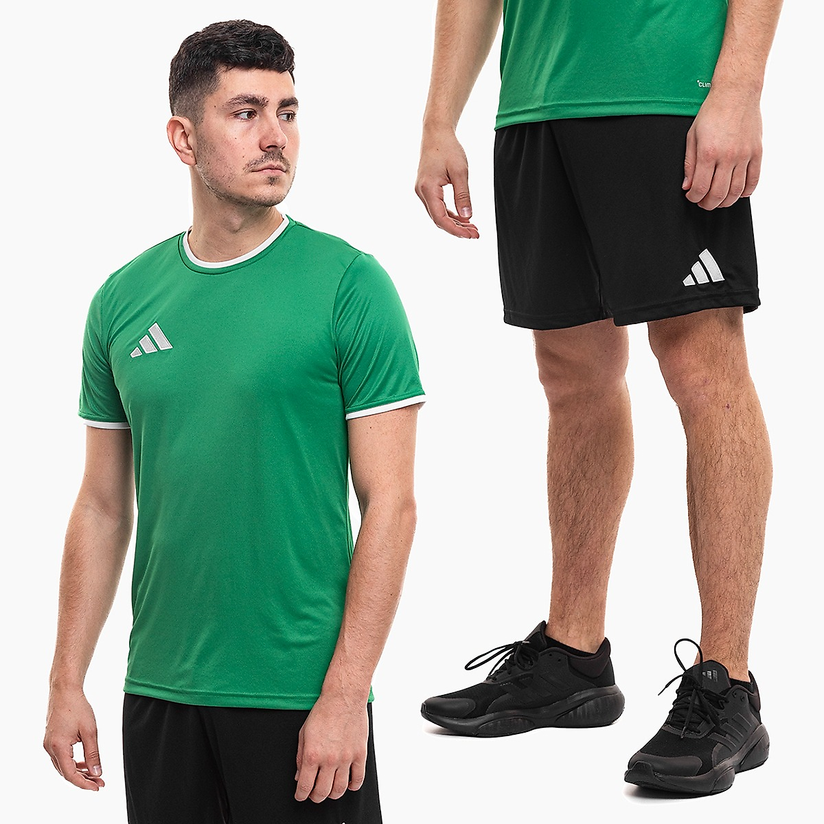 adidas set sportiv bărbați tricou pantaloni scurți Entrada 26 JZ2503/JZ2521