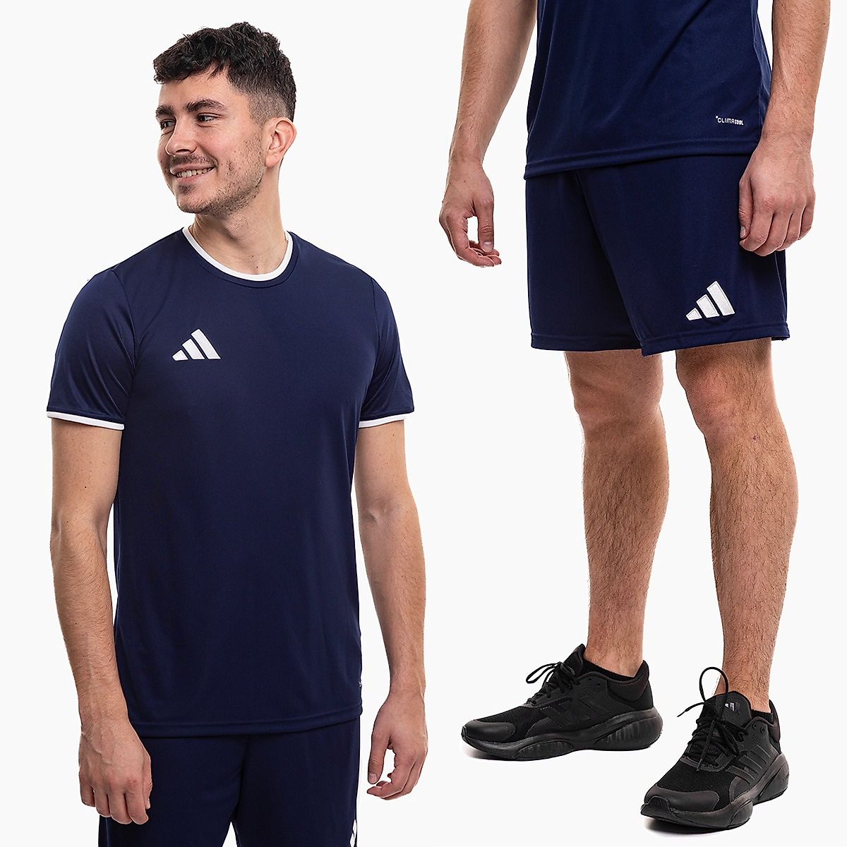 adidas set sportiv bărbați tricou pantaloni scurți Entrada 26 JZ2504/JZ2513