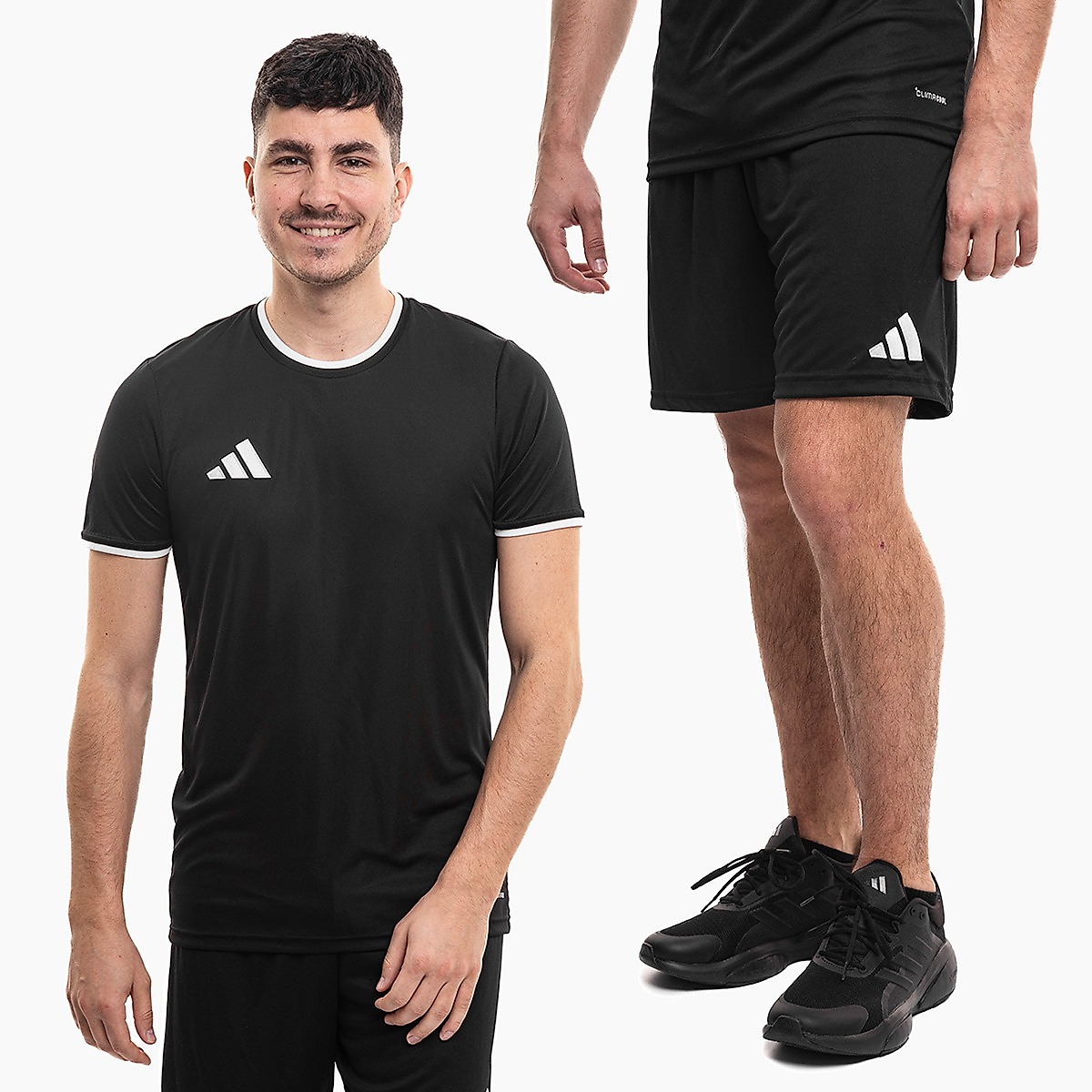 adidas Set sportiv bărbați tricou și pantaloni scurți Entrada 26 JZ2505/JZ2521