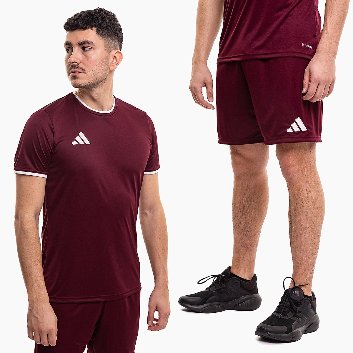 adidas set sportiv bărbați tricou pantaloni scurți Entrada 26 JZ2507/JZ2514