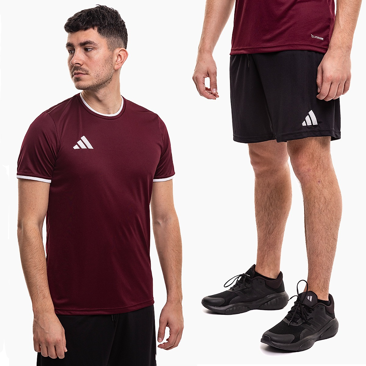 adidas set sportiv bărbați tricou pantaloni scurți Entrada 26 JZ2507/JZ2521
