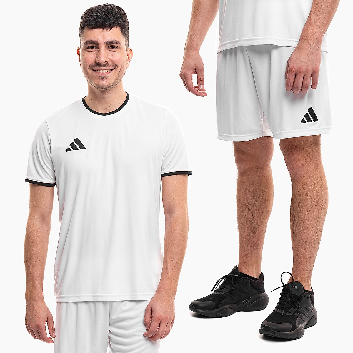 adidas set sportiv bărbați tricou pantaloni scurți Entrada 26 JZ2508/JZ2516