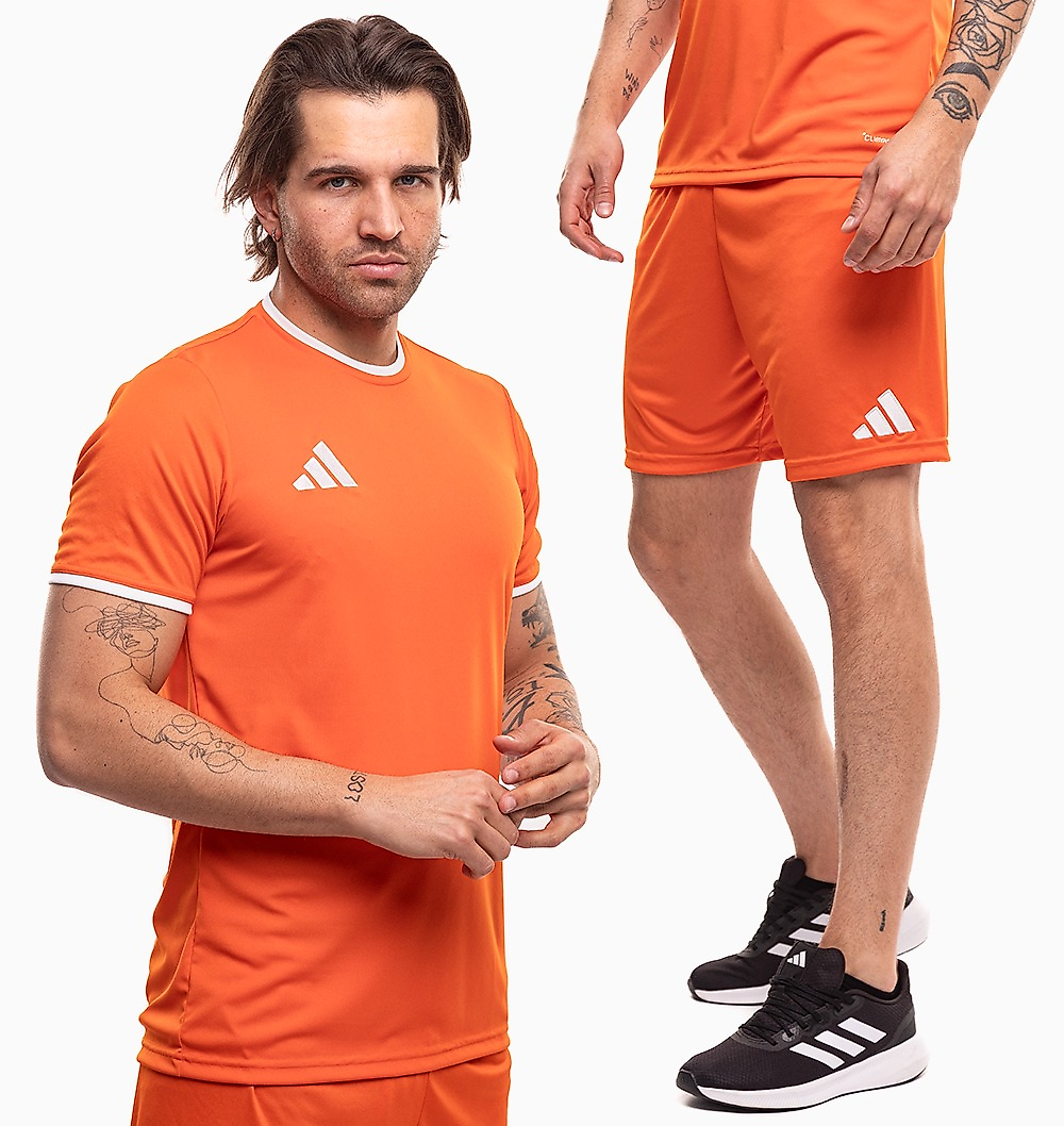 adidas Set sportiv bărbați tricou și pantaloni scurți Entrada 26 JZ2509/JZ2512