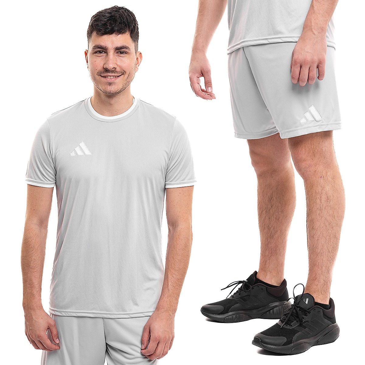 adidas set sportiv bărbați tricou pantaloni scurți Entrada 26 JZ2511/JZ2515