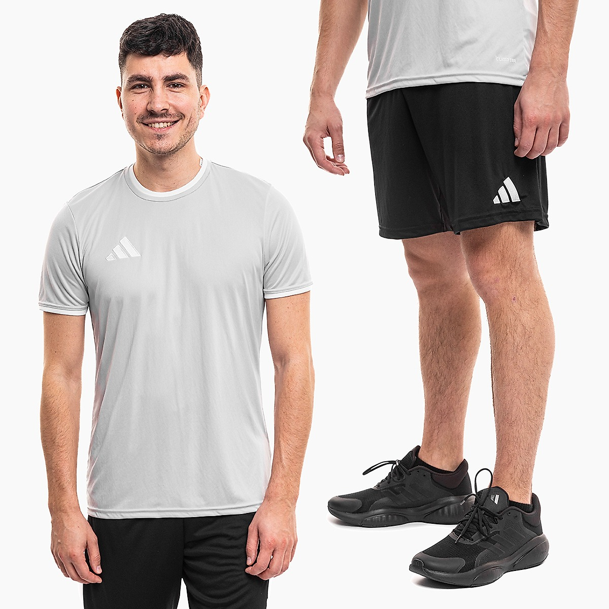 adidas set sportiv bărbați tricou pantaloni scurți Entrada 26 JZ2511/JZ2521