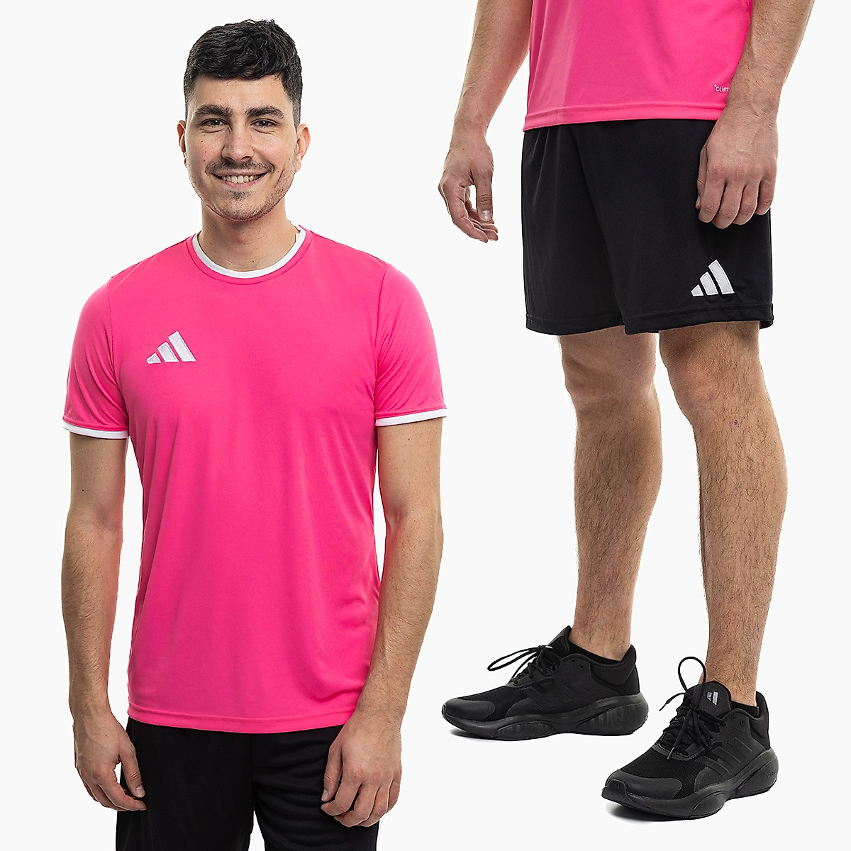 adidas Set sportiv bărbați tricou și pantaloni scurți Entrada 26 KE9839/JZ2521