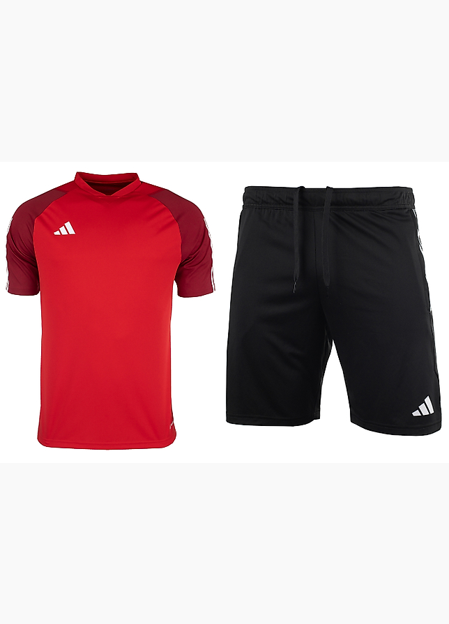 adidas Set de sport pentru bărbați Tricou Pantaloni scurți Tiro 23 Competition Jersey HE5661/HL3923 adidas Set de sport pentru bărbați Tricou Pantaloni scurți Tiro 23 Competition Jersey HE5661/HL3923