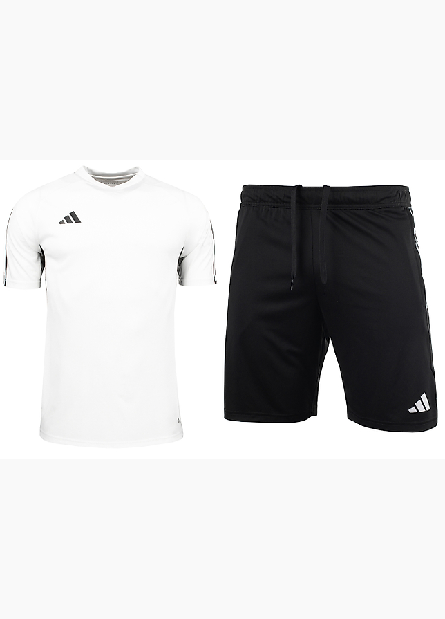 adidas Set de sport pentru bărbați Tricou Pantaloni scurți Tiro 23 Competition Jersey IC4565/HL3923 adidas Set de sport pentru bărbați Tricou Pantaloni scurți Tiro 23 Competition Jersey IC4565/HL3923