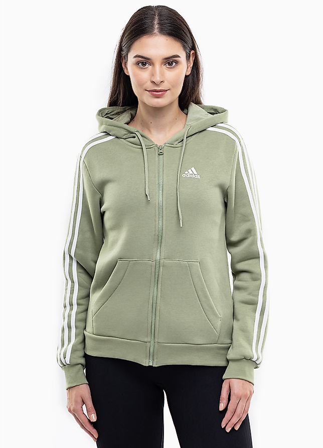 adidas Hanorac pentru femei Essentials FL 3S Full-Zip Hoodie JP2352 adidas Hanorac pentru femei Essentials FL 3S Full-Zip Hoodie JP2352