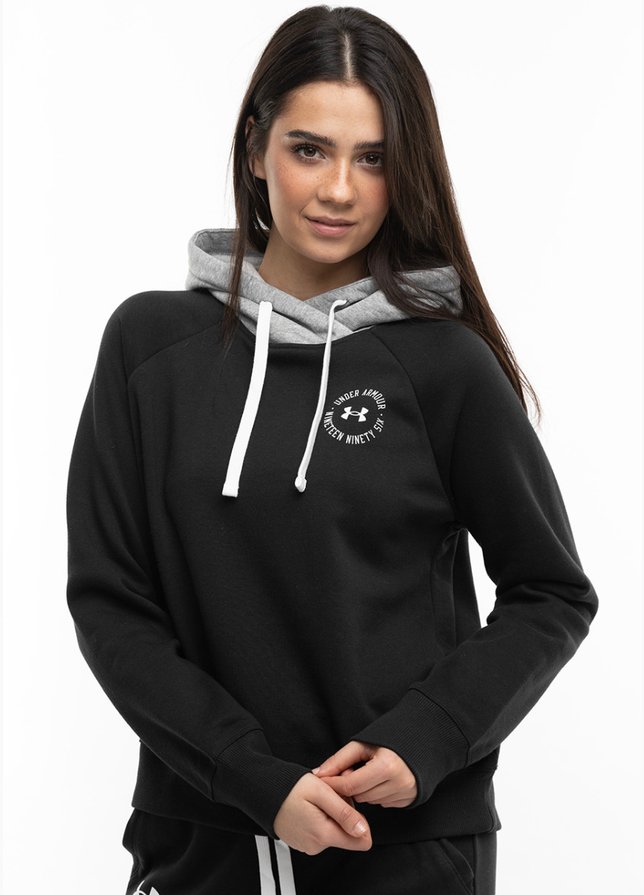 Under Armour hanorac pentru femei Rival Fleece CB Hoodie 1373031 001 Under Armour hanorac pentru femei Rival Fleece CB Hoodie 1373031 001
