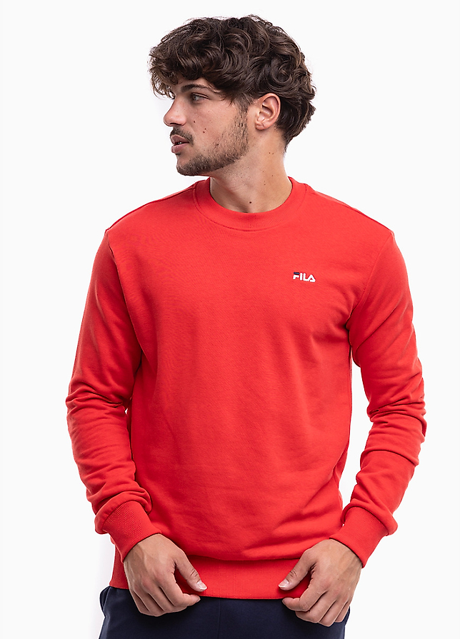 Fila Hanorac pentru bărbați Leverano Regular Crew Sweat FAM0876 30002 Fila Hanorac pentru bărbați Leverano Regular Crew Sweat FAM0876 30002