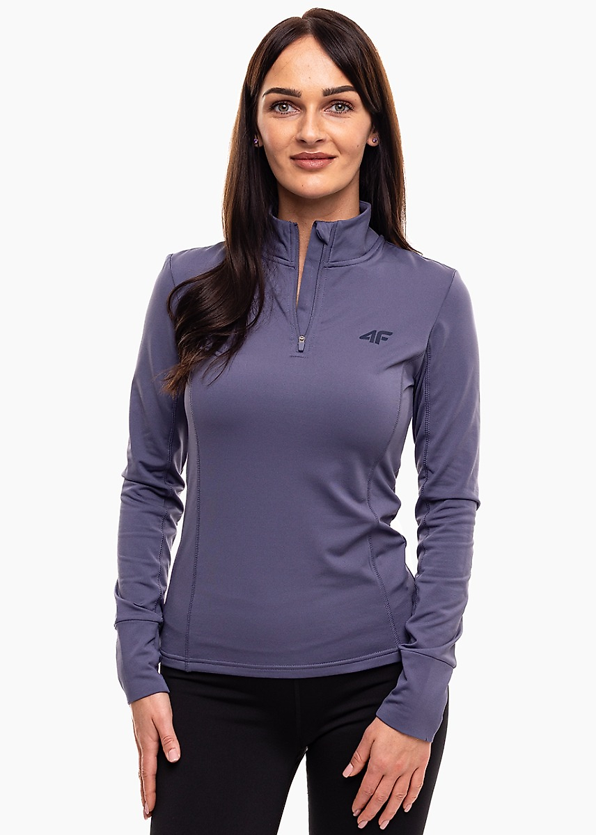 4F Bluză termoactivă pentru femei F098 denim 4FWAW25UBRUF098 32S