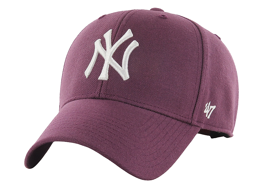 '47 Șapcă cu cozoroc New York Yankees Magenta B-MVPSP17WBP-PJ