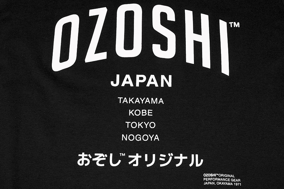 Ozoshi tricou pentru bărbați Atsumi negru TSH O20TS007