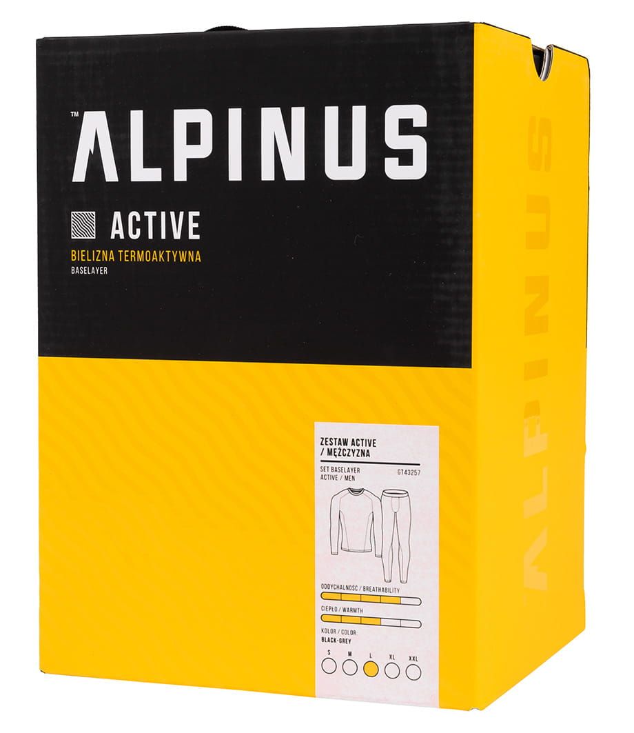 Alpinus Lenjerie De Corp Termoactivă Pentru Bărbați Active Base Layer Set GT43257 