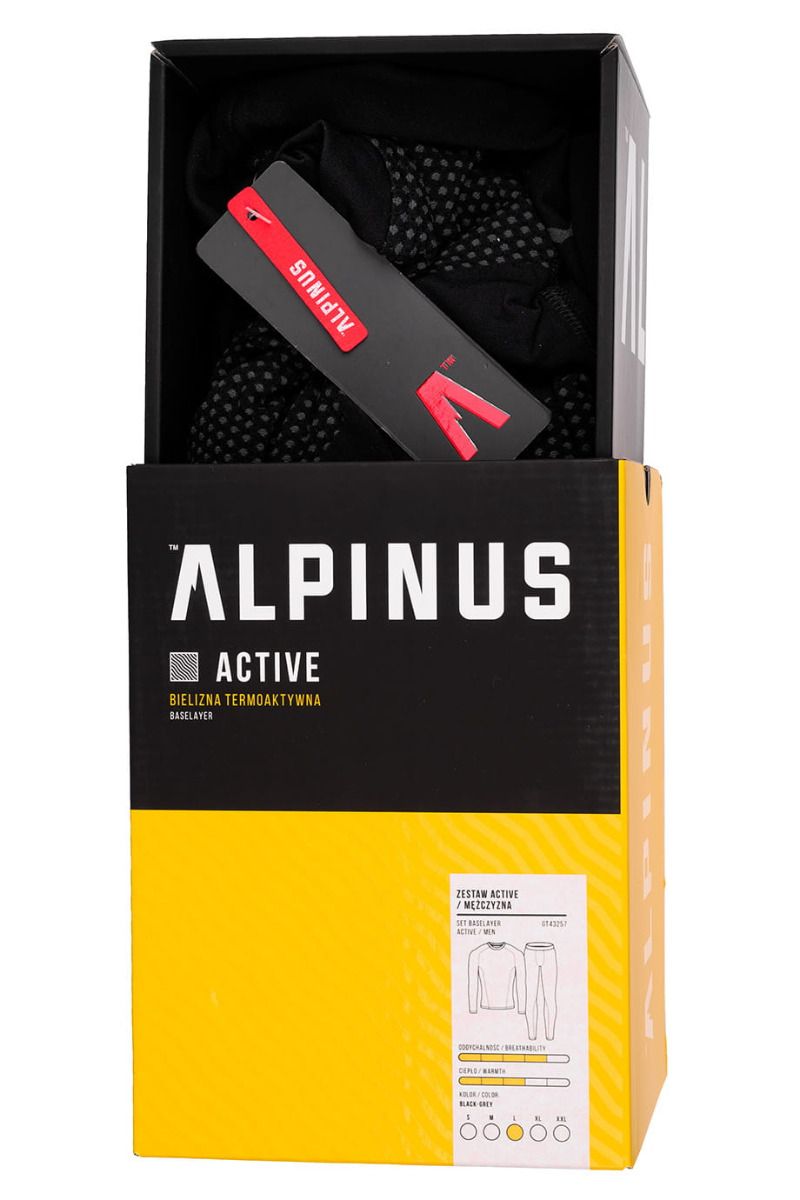 Alpinus Lenjerie De Corp Termoactivă Pentru Bărbați Active Base Layer Set GT43257 