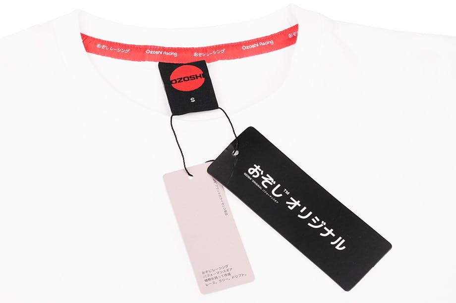 Ozoshi tricou pentru bărbați Masaru alb O20TSBR008