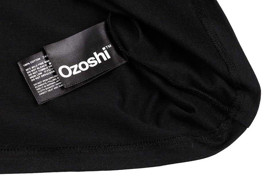 Ozoshi tricou pentru bărbați Hiroki negru O20TSBR004
