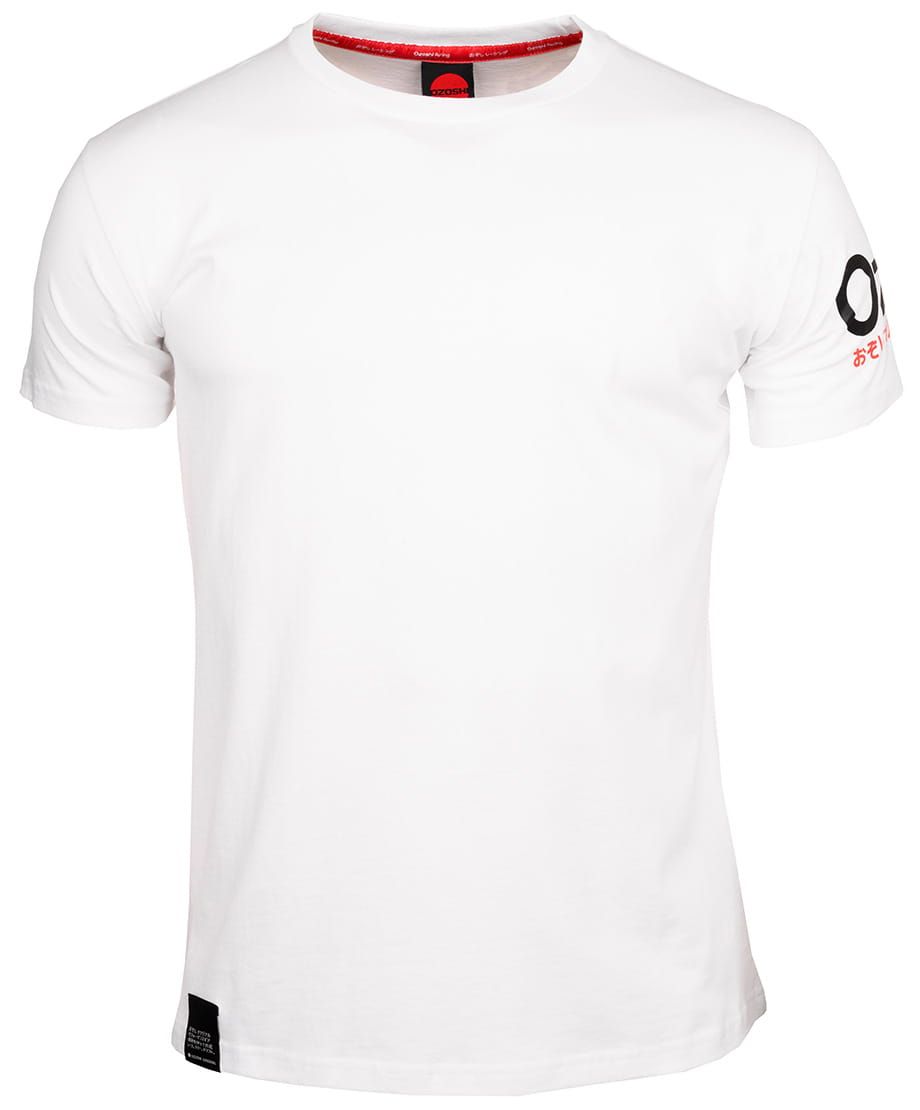 Ozoshi tricou pentru bărbați Masaru alb O20TSBR008-ADD