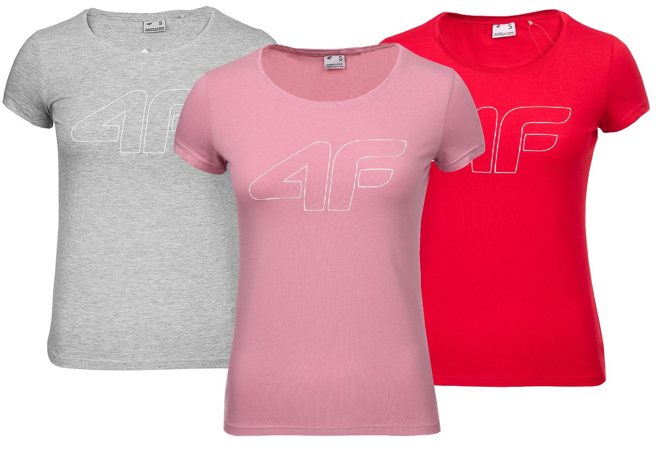 4F Set de tricouri pentru femei H4L22 TSD353 56S/62S/27M