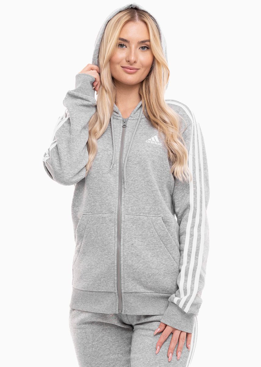 adidas Trening pentru femei Essentials 3-Stripes Full-Zip Fleece IM0236/IL3282