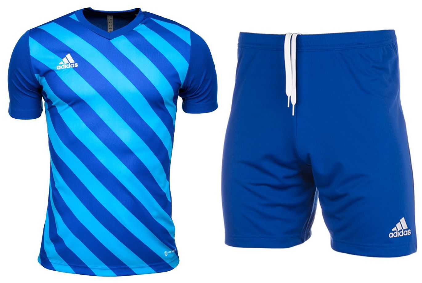 adidas Set de sport pentru bărbați Tricou Pantaloni scurți Entrada 22 Gfx Jsy HF0116/HG6294