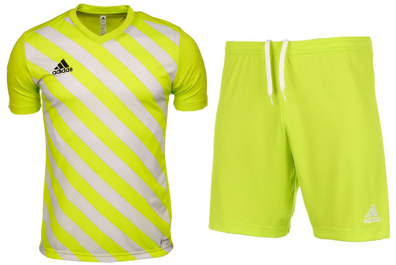 adidas Set de sport pentru bărbați Tricou Pantaloni scurți Entrada 22 Gfx Jsy HF0118/HC5061