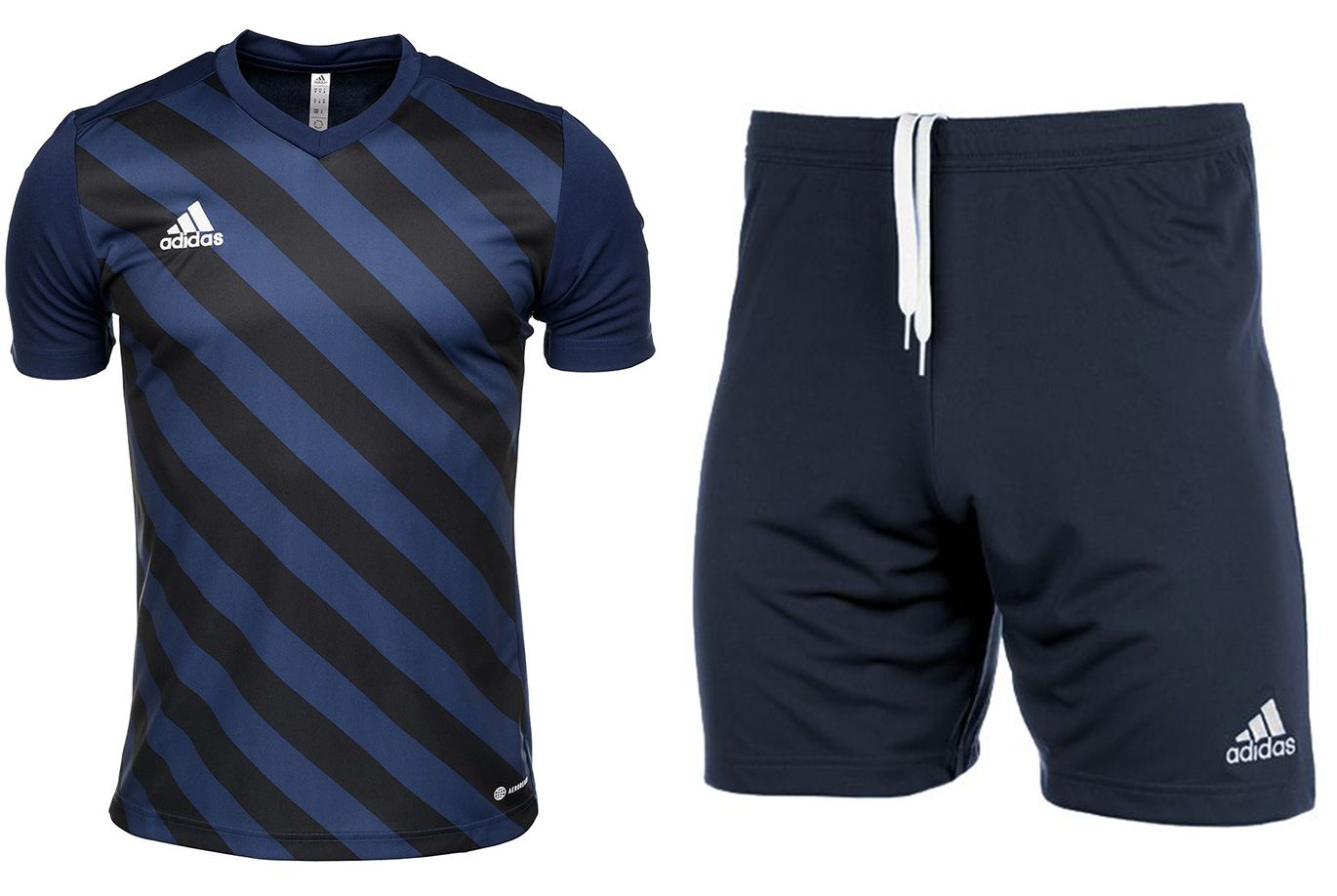 adidas Set de sport pentru bărbați Tricou Pantaloni scurți Entrada 22 Gfx Jsy HF0131/H57506