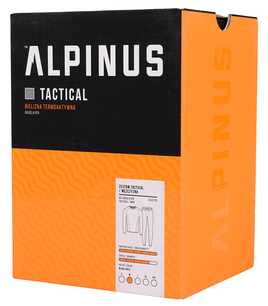 Alpinus Lenjerie De Corp Termoactivă Pentru Bărbați Tactical Base Layer Set GT43276