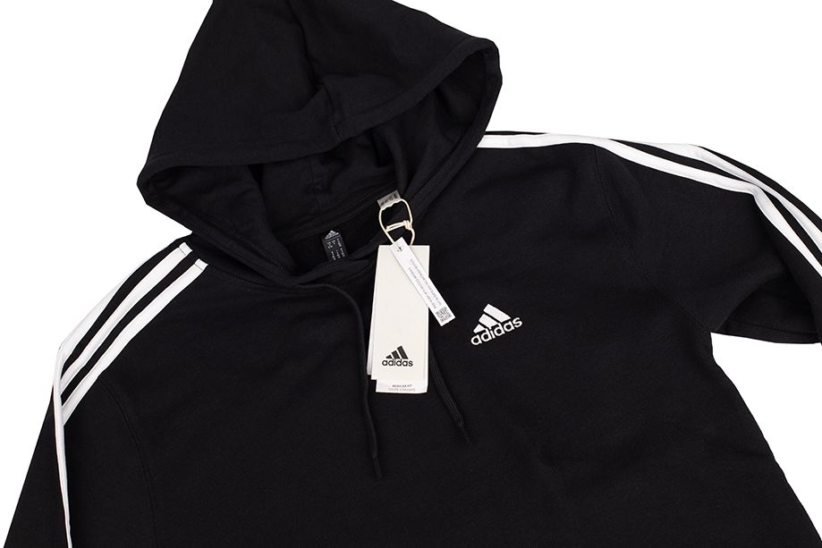 adidas Hanorac de damă Essentials 3-Stripes French Terry Crop Hoodie IC8767