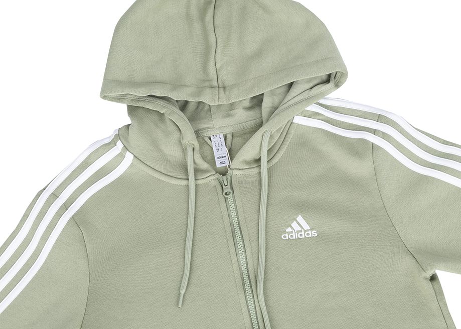 adidas Hanorac pentru femei Essentials FL 3S Full-Zip Hoodie JP2352