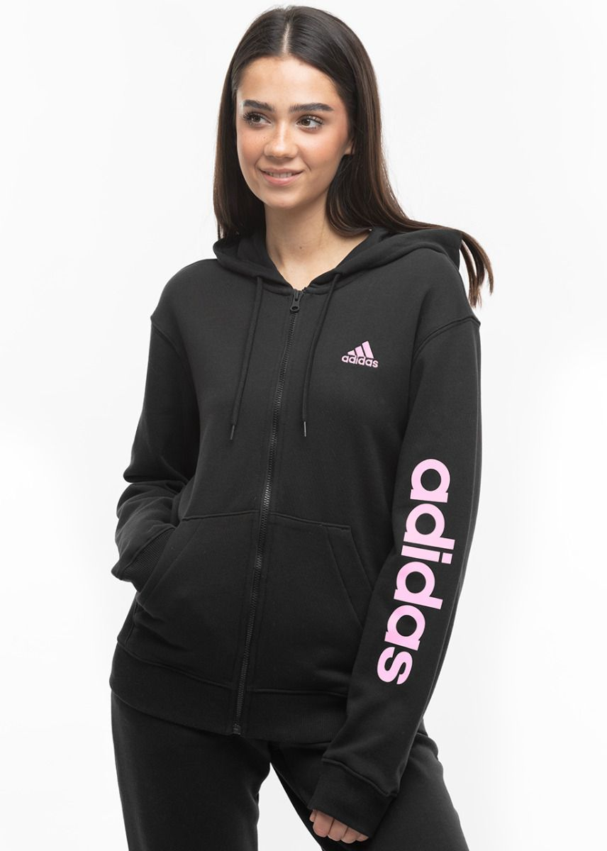 adidas Hanorac de damă Essentials Linear Full-Zip French Terry Hoodie IS2072 adidas Hanorac de damă Essentials Linear Full-Zip French Terry Hoodie IS2072