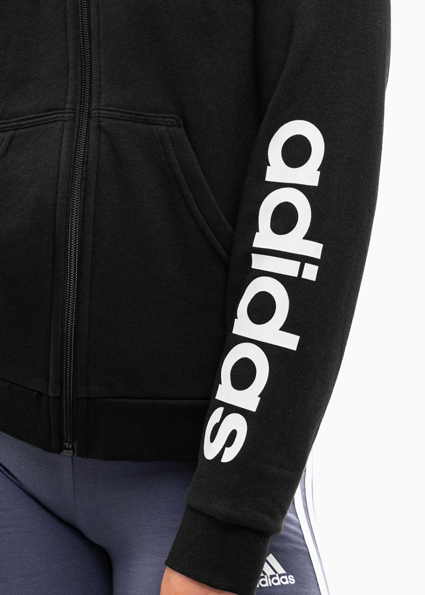 adidas Hanorac pentru copii Essentials Linear Logo Full-Zip Hoodie IC3584