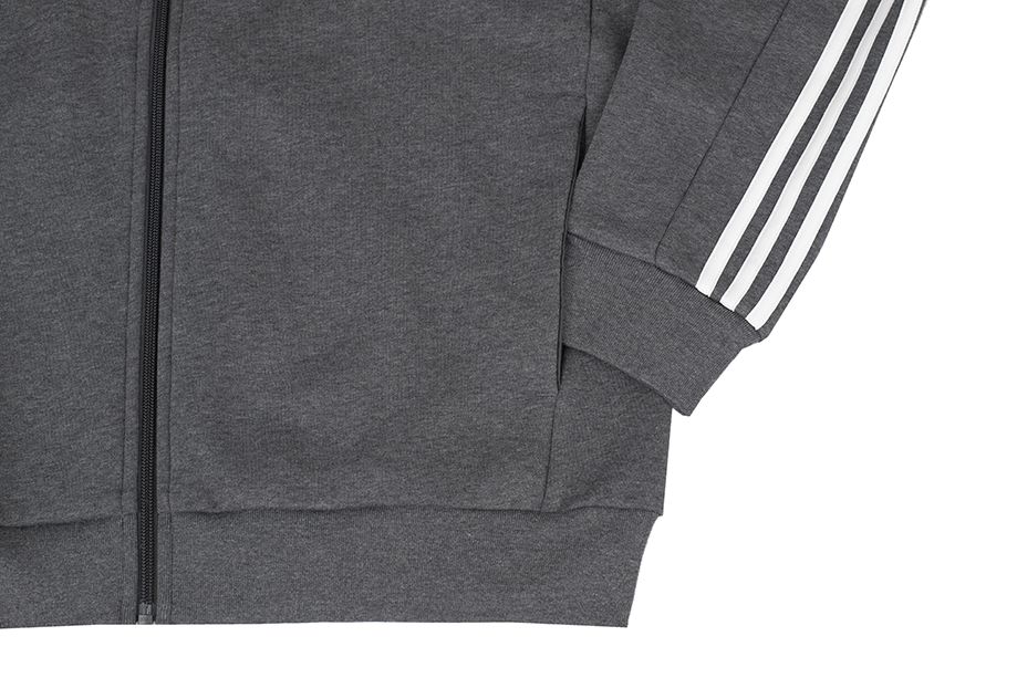 adidas Hanorac pentru bărbați Essentials Fleece 3-Stripes Full-Zip IJ6480