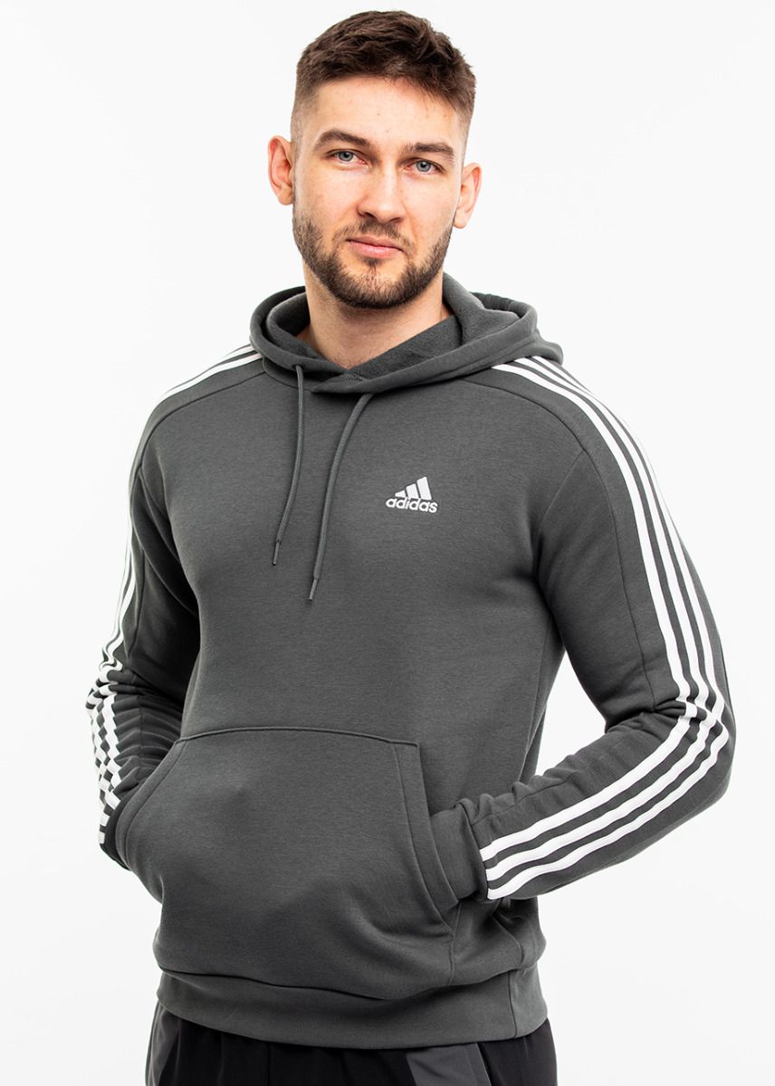 adidas Hanorac pentru bărbați Essentials Fleece 3-Stripes Hoodie IX2366