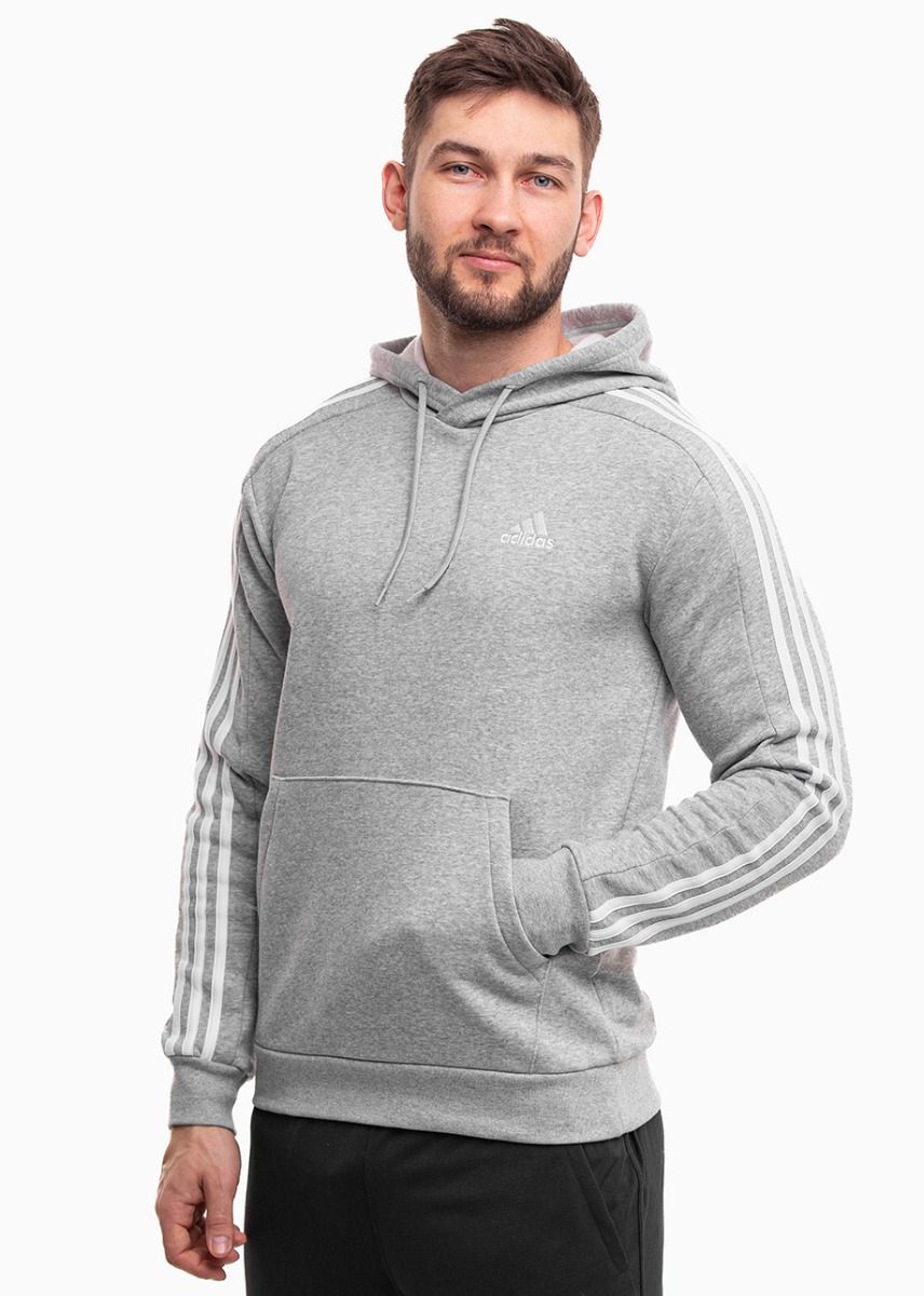 adidas Hanorac pentru bărbați Essentials Fleece 3-Stripes Hoodie IJ6474