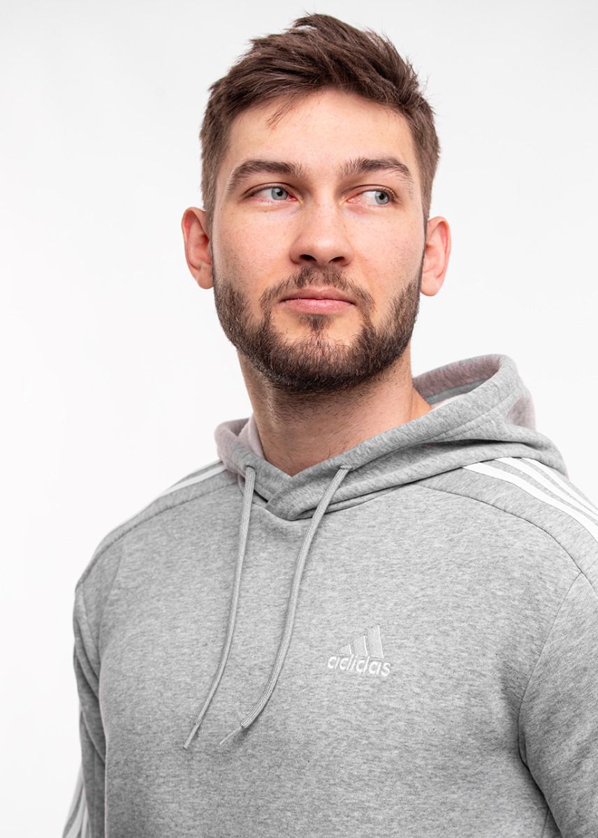 adidas Hanorac pentru bărbați Essentials Fleece 3-Stripes Hoodie IJ6474