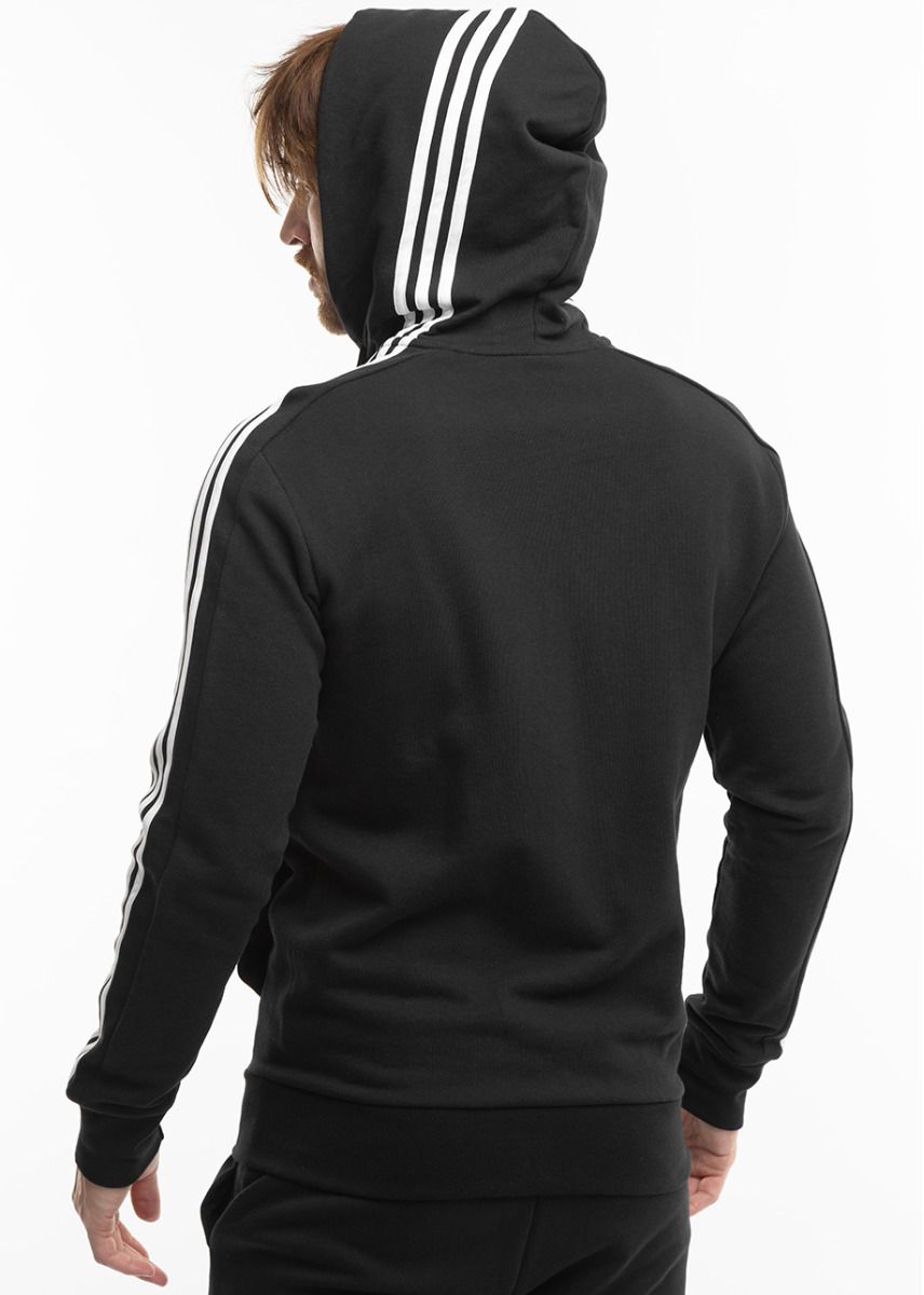 adidas Hanorac pentru bărbați Essentials French Terry 3-Stripes Full-Zip Hoodie IC0433