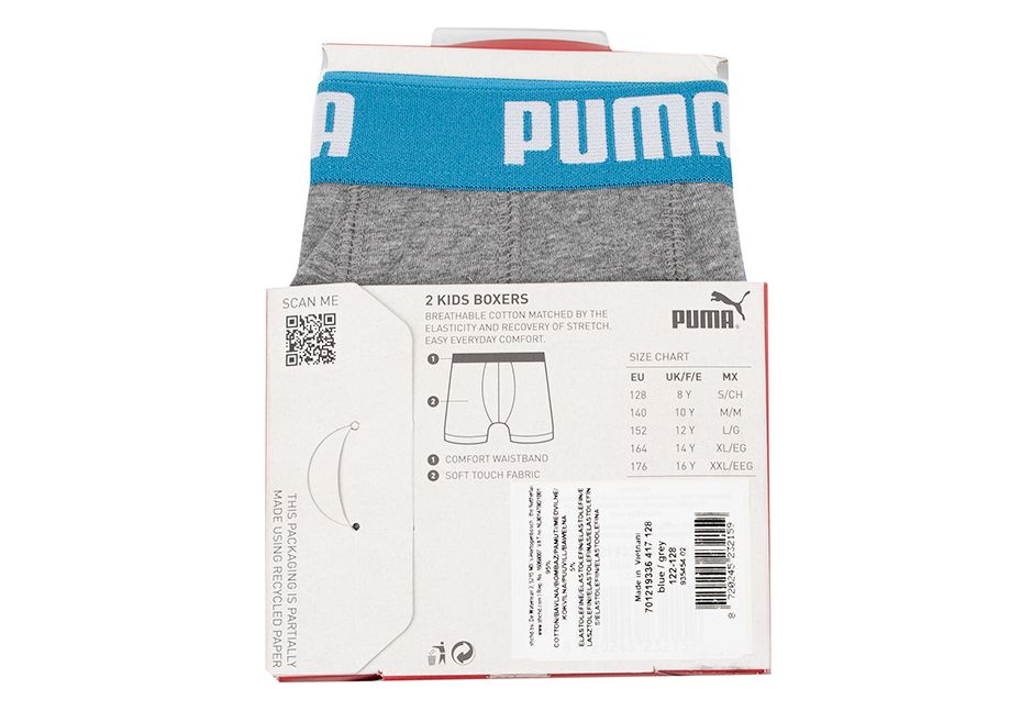 PUMA Boxeri băieți Basic Boxer 2P 935454 02