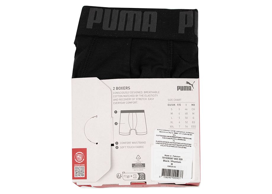 PUMA Boxeri pentru bărbați Everyday Basic 2p 938320 02