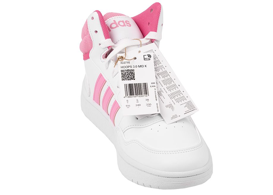 adidas Pantofi pentru copii Hoops 3.0 Mid IG3716