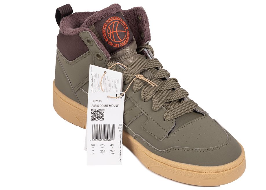 adidas Pantofi pentru copii Rapid Court Mid Winterized JR2813 EUR 39 1/3 adidas Pantofi pentru copii Rapid Court Mid Winterized JR2813 EUR 39 1/3