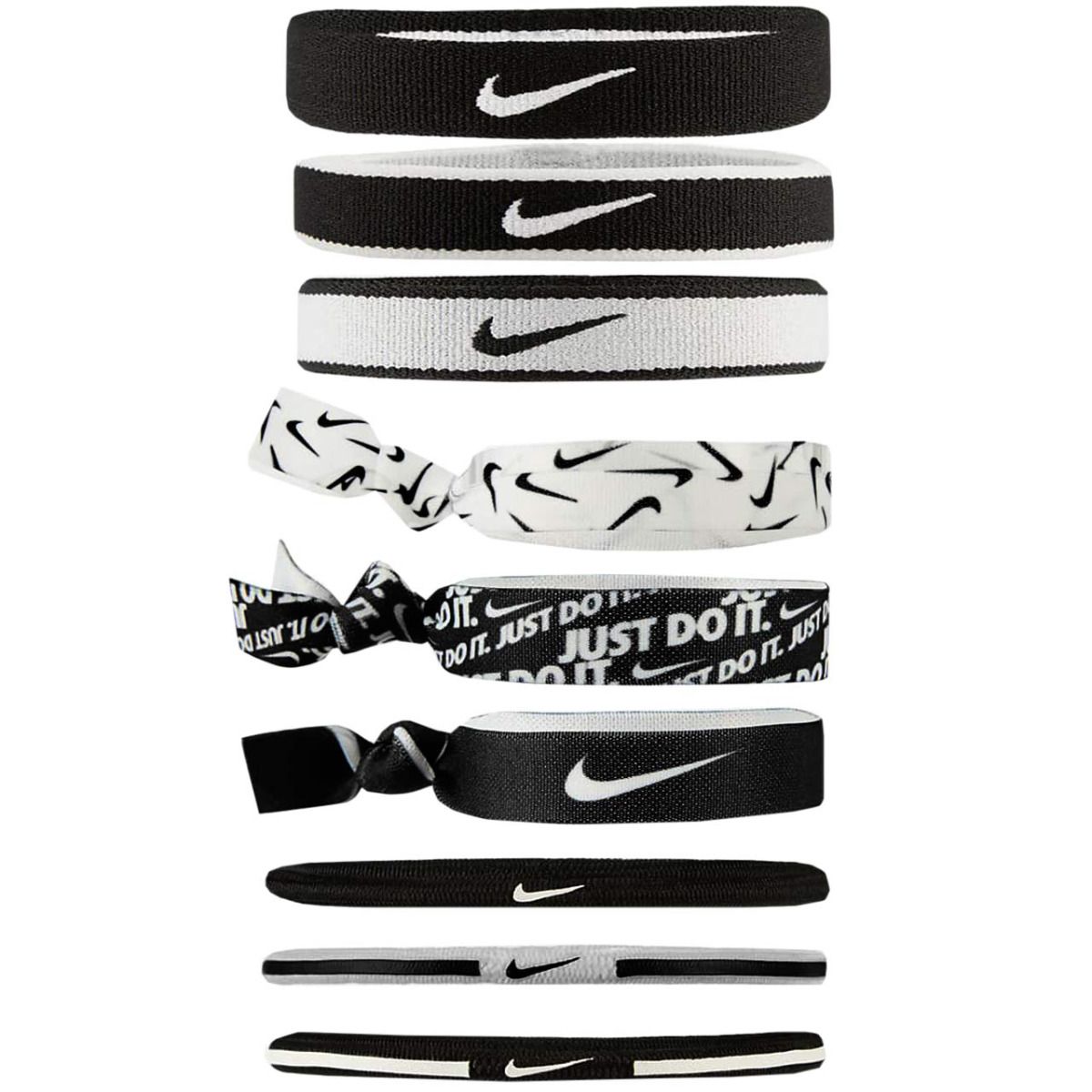 Nike Benzi de păr Mixed Ponytail Holders 9pcs N0003537036OS