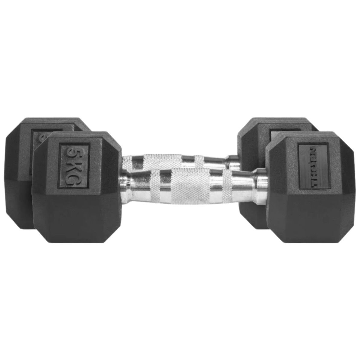 THORN FIT Gantere Hex Rubber Dumbbell 5,0kg 2 pcs