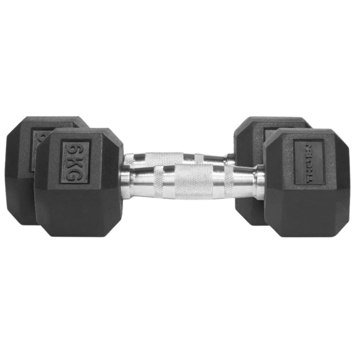 THORN FIT Gantere Hex Rubber Dumbbell 6,0kg 2 pcs