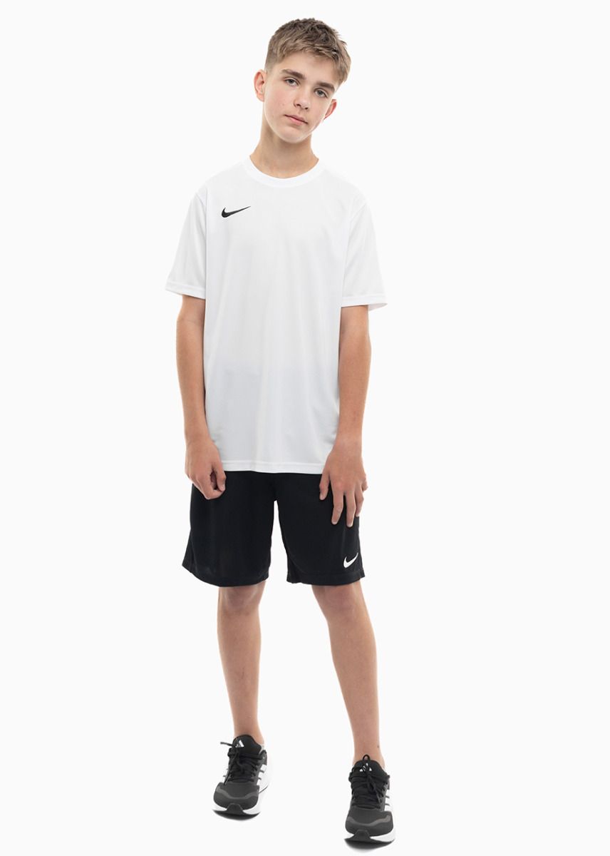 Nike Set de sport pentru copii Tricou Pantaloni scurți Dry Park VII JSY SS BV6741 100/BV6865 010 Nike Set de sport pentru copii Tricou Pantaloni scurți Dry Park VII JSY SS BV6741 100/BV6865 010